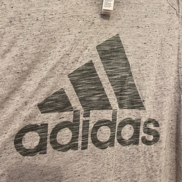 Adidas Gray Logo Sleeveless Tank Top size Small - Picture 4 of 6